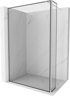 Mexen Kioto sprchová stena Walk-in 120 x 30 cm, čierny vzor, chróm - 800-120-212-01-70-030