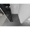 Mexen Kioto sprchová stena Walk-in 110 x 40 cm, čierny vzor, biela - 800-110-212-20-70-040