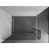 Mexen Kioto sprchová stena Walk-in 110 x 40 cm, čierny vzor, biela - 800-110-212-20-70-040