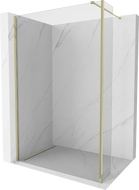 Mexen Kioto sprchová stěna Walk-in 120 x 30 cm, transparentná, zlatá - 800-120-212-50-00-030