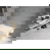 Mexen Cubik obdĺžniková vaňa 150 x 70 cm s krytom a 1-krídlovou zástenou 70 cm, transparentná, chróm - 550315070X9007010100