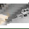 Mexen Cubik obdĺžniková vaňa 150 x 70 cm s krytom a 1-krídlovou zástenou 70 cm, transparentná, chróm - 550315070X9007010100