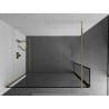 Mexen Kioto sprchová stena Walk-in 160 x 30 cm, čierny vzor, zlatá - 800-160-212-50-70-030