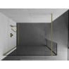 Mexen Kioto sprchová stena Walk-in 95 x 30 cm, transparentná, zlatá kartáčovaná - 800-095-212-55-00-030