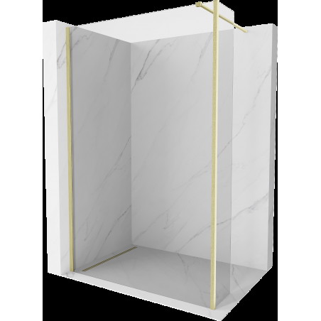 Mexen Kioto sprchová stena Walk-in 105 x 40 cm, transparentná, zlatá brúsená - 800-105-212-55-00-040