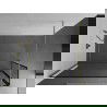 Mexen Kioto sprchová stěna Walk-in 130 x 30 cm, černý vzor, zlatý kartáč - 800-130-212-55-70-030