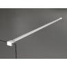 Mexen Kioto samostatne stojaca sprchová stena 100 x 200 cm, mat 8 mm, biela - 800-100-002-20-30