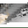 Mexen Cubik obdĺžniková vaňa 150 x 70 cm s obkladom a 1-krídlovou sprchovou zástenou 70 cm, čierny vzor - 550315070X9307007077