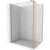Mexen Kioto &#x161;ianka prysjnicowa Walk-in 180 x 40 cm, transparent, meďž ščotkovaná - 800-180-212-65-00-040
