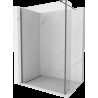 Mexen Kioto sprchová zástená Walk-in 125 x 30 cm, transparentná, gun gray brúsená - 800-125-212-66-00-030