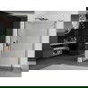 Mexen Kioto sprchová stena Walk-in 155 x 40 cm, transparentná, brúsená gun gray - 800-155-212-66-00-040