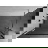 Mexen Kioto sprchová stěna Walk-in 90 x 30 cm, černý vzor, gun gray kartáčovaný - 800-090-212-66-70-030
