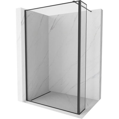 Mexen Kioto sprchová stena Walk-in 150 x 40 cm, čierny vzor, čierna - 800-150-212-70-70-040