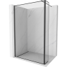 Mexen Kioto sprchová stena Walk-in 150 x 40 cm, čierny vzor, čierna - 800-150-212-70-70-040