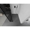 Mexen Kioto sprchová stena Walk-in 150 x 40 cm, čierny vzor, čierna - 800-150-212-70-70-040