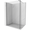 Mexen Kioto sprchová stena Walk-in 115 x 40 cm, priehľadná, gun metal - 800-115-212-95-00-040