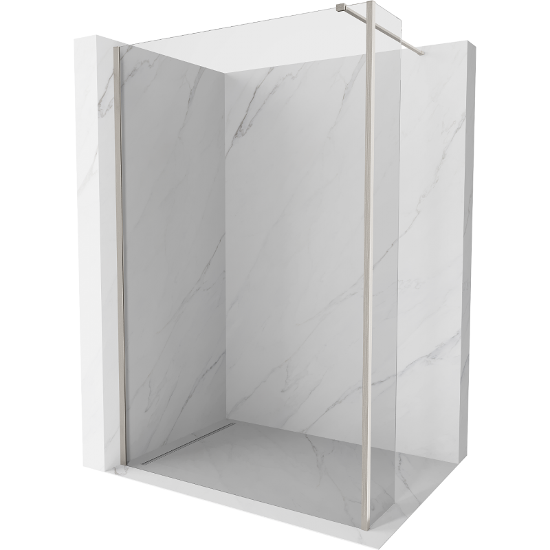 Mexen Kioto sprchová stena Walk-in 95 x 30 cm, transparentná, brúsený nikl - 800-095-212-97-00-030