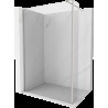 Mexen Kioto sprchová stěna Walk-in 100 x 40 cm, transparentná, brúsený nikel - 800-100-212-97-00-040