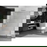 Mexen Kioto sprchová stěna Walk-in 100 x 40 cm, transparentná, brúsený nikel - 800-100-212-97-00-040