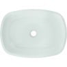 Mexen Araks sklenené umývadlo na dosku 54 x 39 cm, biele - 24155430