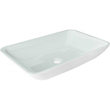 Mexen Megan sklenené umývadlo na dosku 56 x 36 cm, biele - 24135630