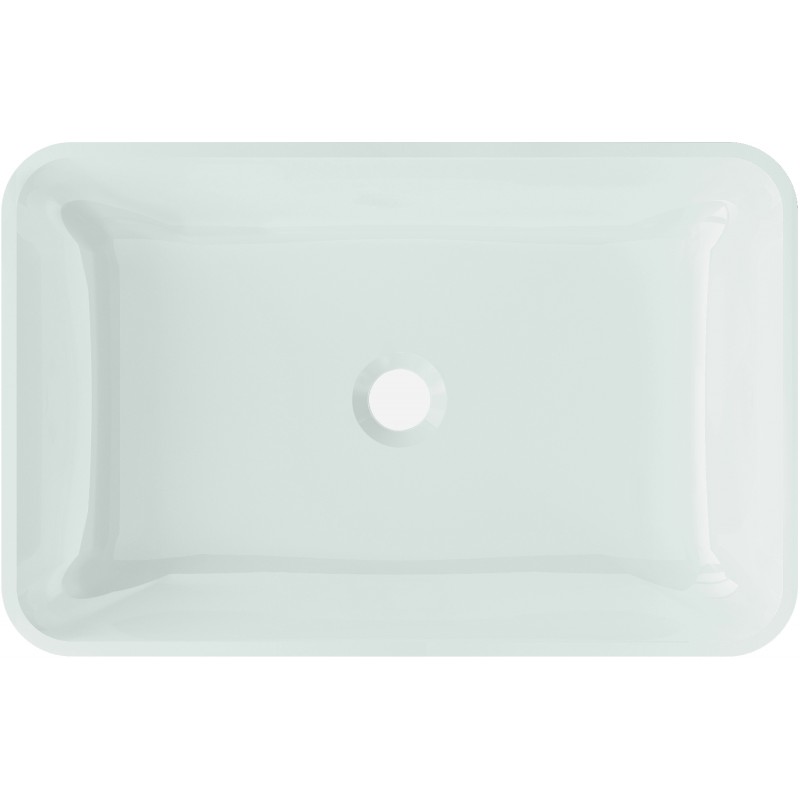 Mexen Megan sklenené umývadlo na dosku 56 x 36 cm, biele - 24135630