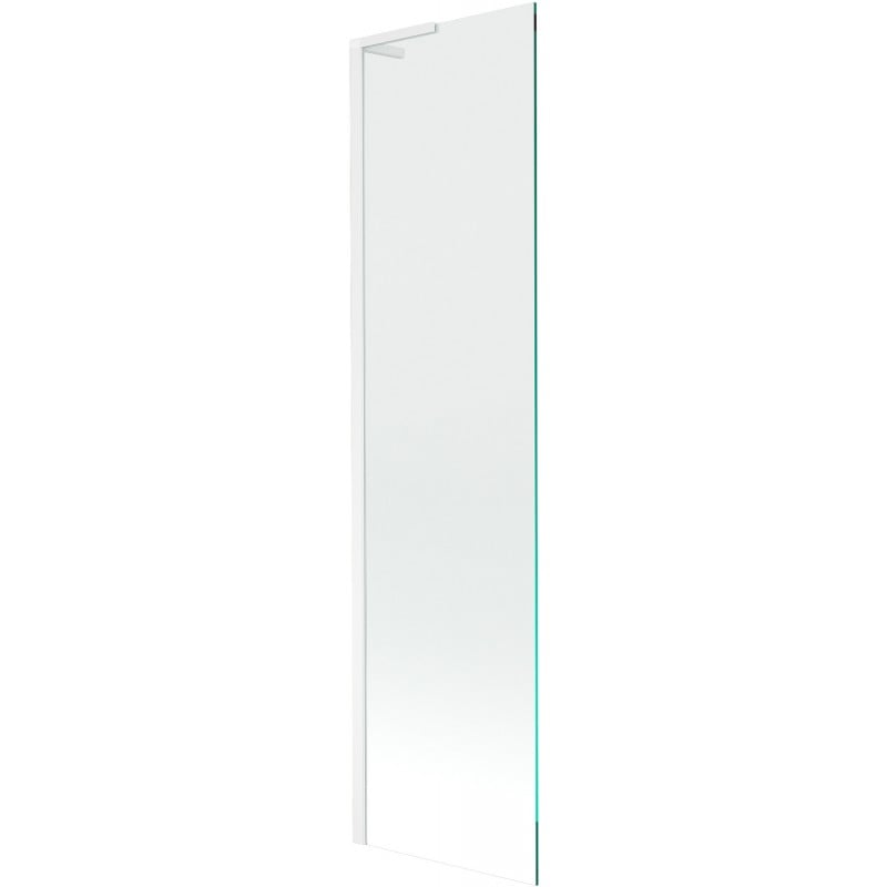 Mexen Next L jednokrídlová vaňová zábrana 50 x 150 cm, priehľadná, biela - 895-050-000-03-00-20