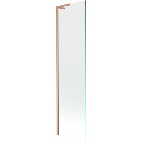 Mexen Next L vaňová zástena 1-krídlová 50 x 150 cm, transparentná, brúsená meď - 895-050-000-03-00-65