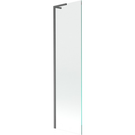 Mexen Next L vaňová zástena 1-krídlová 50 x 150 cm, transparentná, gun gray brúsená - 895-050-000-03-00-66