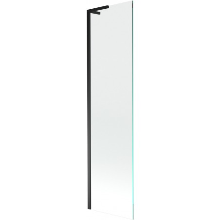Mexen Next L paraván do vane 1-krídlový 50 x 150 cm, transparentný, čierny - 895-050-000-03-00-70