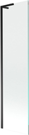 Mexen Next L paraván do vane 1-krídlový 50 x 150 cm, transparentný, čierny - 895-050-000-03-00-70