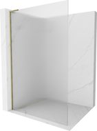 Mexen Kioto L sprchová zástena Walk-in 90 x 200 cm, priesvitná, zlatá - 800-090-103-50-09