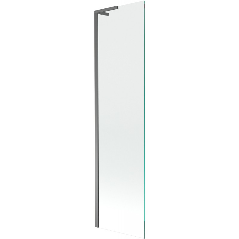 Mexen Next L vaňová zástena 1-krídlová 50 x 150 cm, priehľadná, gun metal - 895-050-000-03-00-95