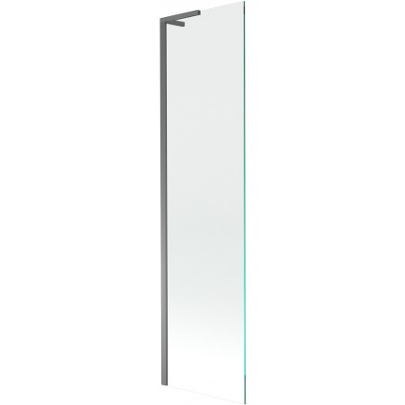 Mexen Next L vaňová zástena 1-krídlová 50 x 150 cm, transparentná, gun metal - 895-050-000-03-00-95