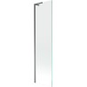 Mexen Next L vaňová zástena 1-krídlová 50 x 150 cm, transparentná, gun metal - 895-050-000-03-00-95