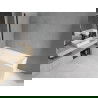 Mexen Cubik obdĺžniková vaňa 170 x 70 cm s krytom a 1-krídlovým paravanom 70 cm, transparentná, čierna - 550317070X9007017000