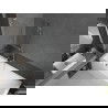 Mexen Next L vaňová zástena 1-krídlová 50 x 150 cm, transparentná, brúsený nikel - 895-050-000-03-00-97