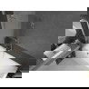 Mexen Next L vaňová zástena, 1-dverová, 50 x 150 cm, matná, brúsený nikel - 895-050-000-03-30-97