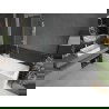 Mexen Next L vaňová zástena 1-krídlová 50 x 150 cm, grafit, biela - 895-050-000-03-40-20