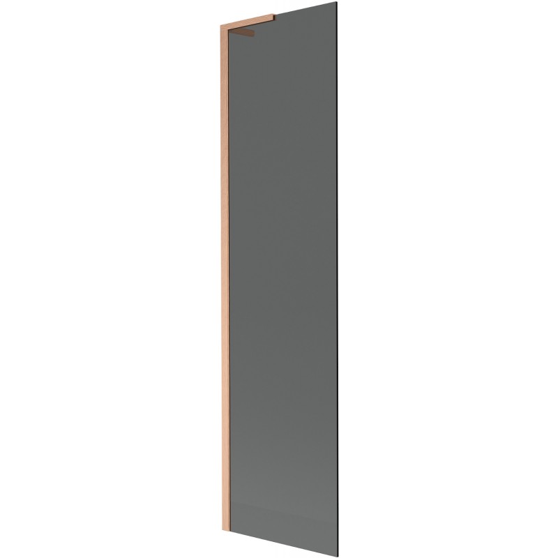 Mexen Next L vaňová zábrana 1-krídlová 50 x 150 cm, grafit, kartáčovaná meď - 895-050-000-03-40-65