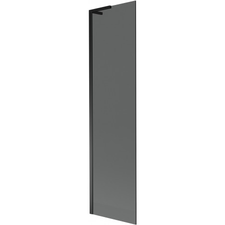 Mexen Next L paraván na vaňu 1-krídlový 50 x 150 cm, grafit, čierny - 895-050-000-03-40-70
