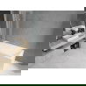 Mexen Cubik obdĺžniková vaňa 170 x 70 cm s krytom a 3-krídlovým závesom 120 cm, transparentná, chróm - 550317070X9012030100