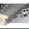 Mexen Cubik obdĺžniková vaňa 170 x 70 cm s obkladom a 1-krídlovou sprchovou zástenou 70 cm, čierny vzor - 550317070X9307017070