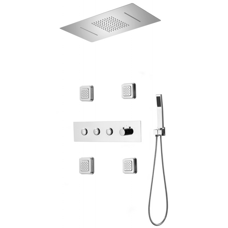 Mexen Soler podomietková sprchová súprava, chróm - 7601-04-00