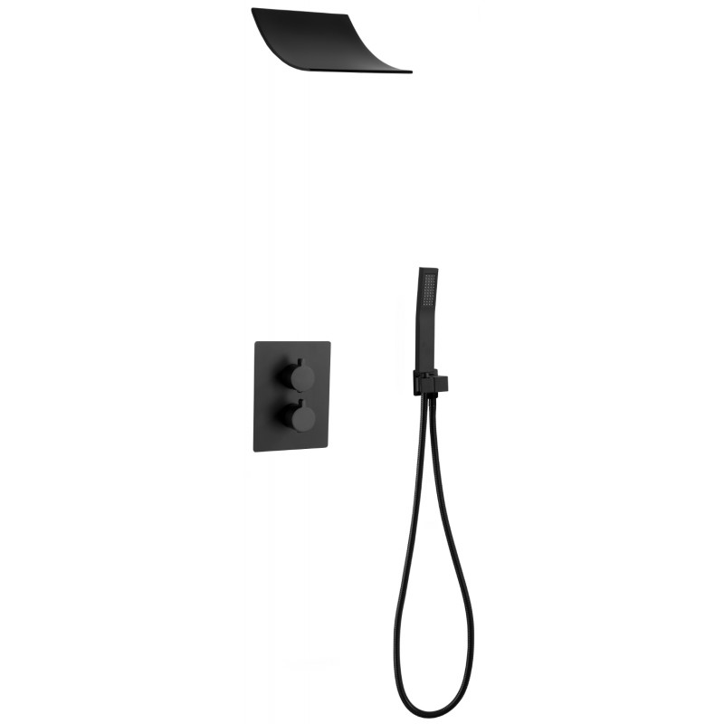 Mexen Salto zostava podomietkovej sprchy, čierna - 7604-02-70
