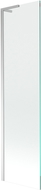 Mexen Next L vaňová zástena s 1-krídlom 50 x 150 cm, transparentná, chróm - 895-050-000-03-00-01