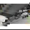 Jednofarebný sprchový záves Mexen Next L 70 x 150 cm, priehľadný, chróm - 895-070-000-03-00-01