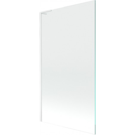 Mexen Next L kúpeľňová stena 1-list 100 x 150 cm, priehľadná, biela - 895-100-000-03-00-20