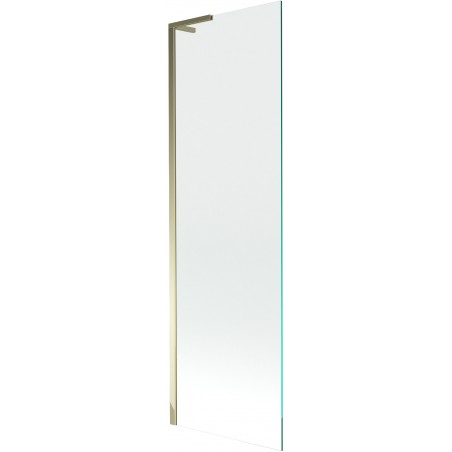 Mexen Next L jednoskrídlový panel na vaňu 60 x 150 cm, priehľadný, zlatý - 895-060-000-03-00-50