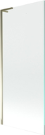 Mexen Next L vaňová zástenka 1-krídlová 80 x 150 cm, transparentná, zlatá - 895-080-000-03-00-50